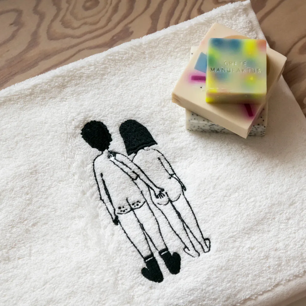 Guest Towel Set - Naked Couple