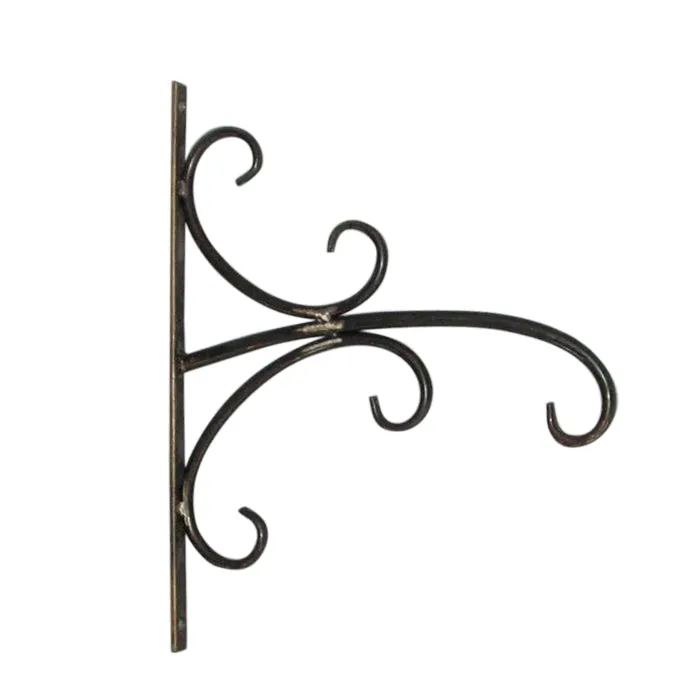 Gunmetal Hanging Plant or Unique Hanging Clock Or Lantern Stand