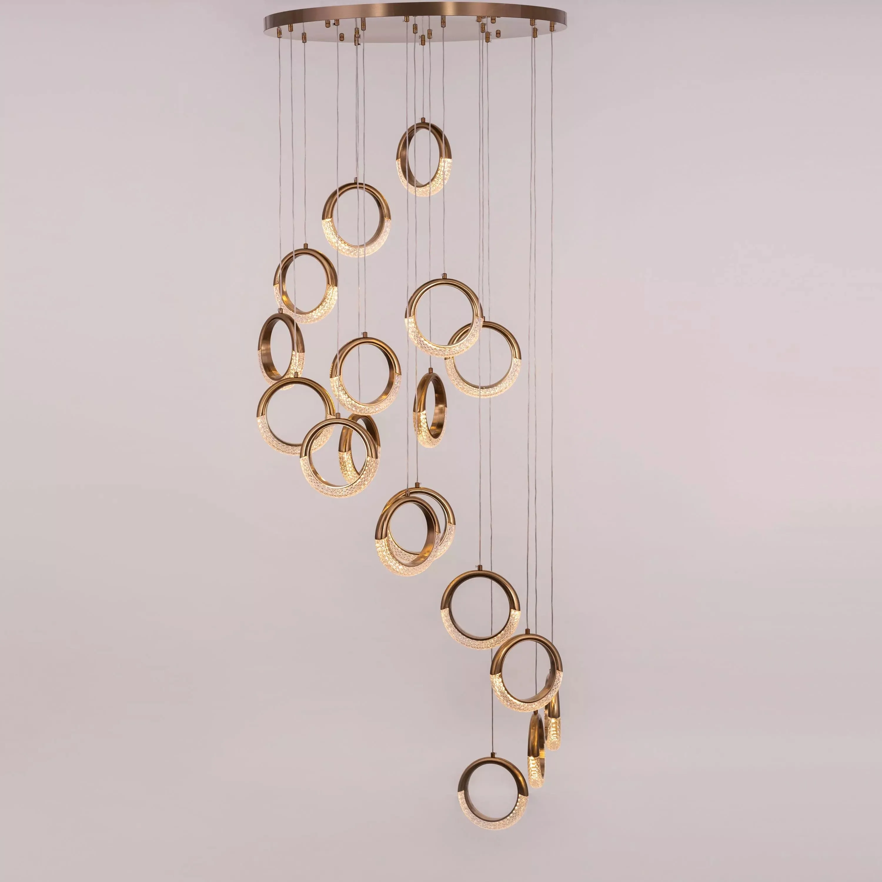 Half Moon Ring Duplex Chandelier