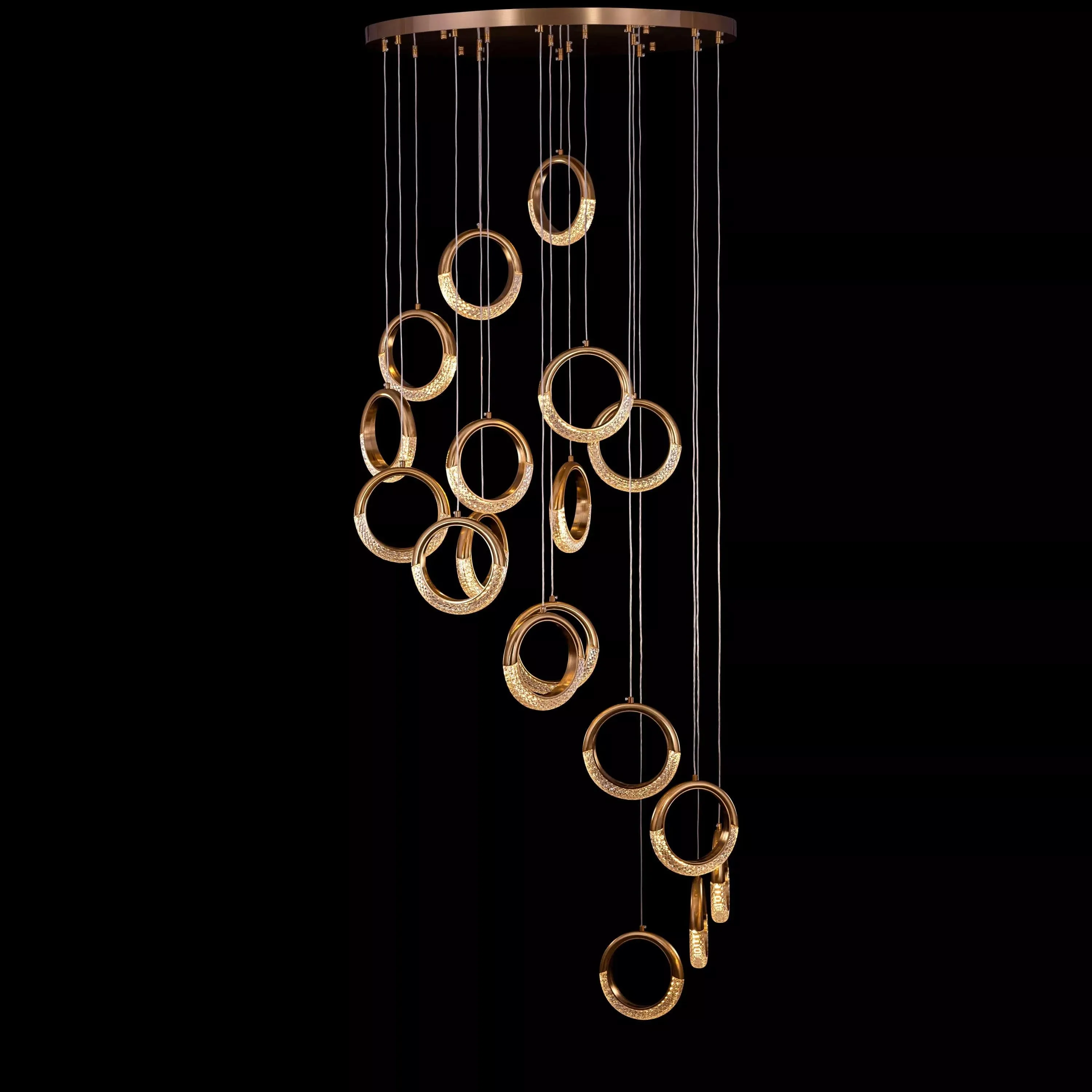 Half Moon Ring Duplex Chandelier