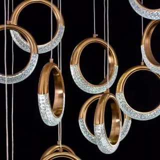 Half Moon Ring Duplex Chandelier