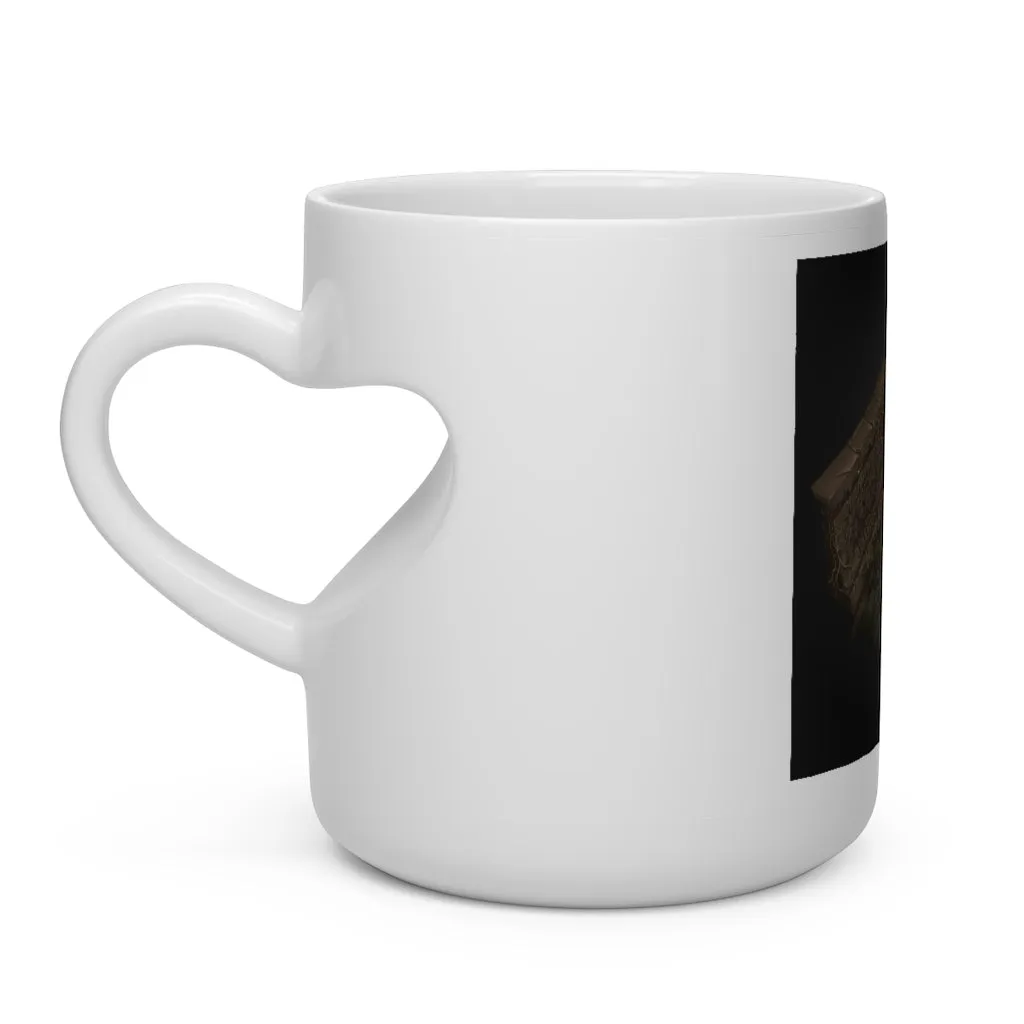 Hand-Painted Environment Art Heart Shape Mug