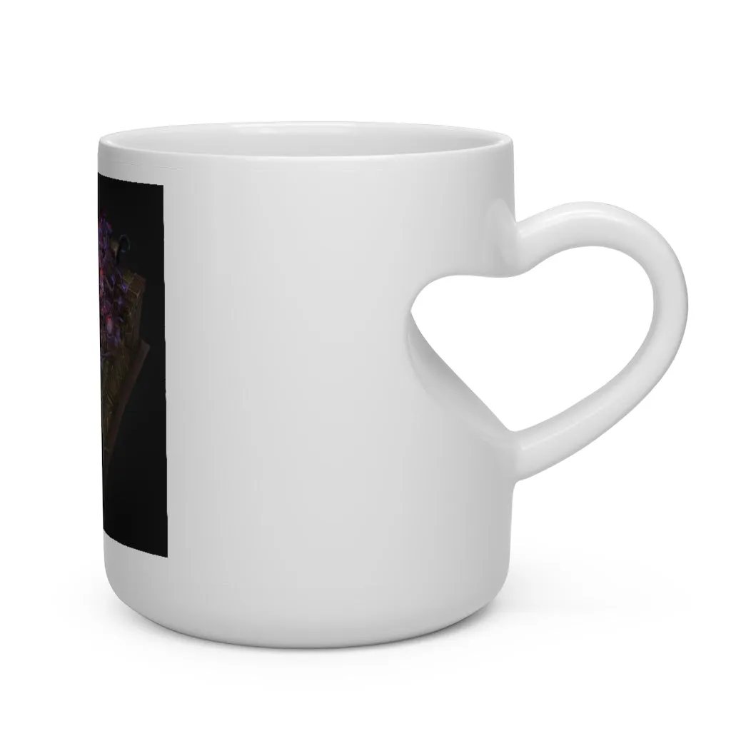 Hand-Painted Environment Art Heart Shape Mug