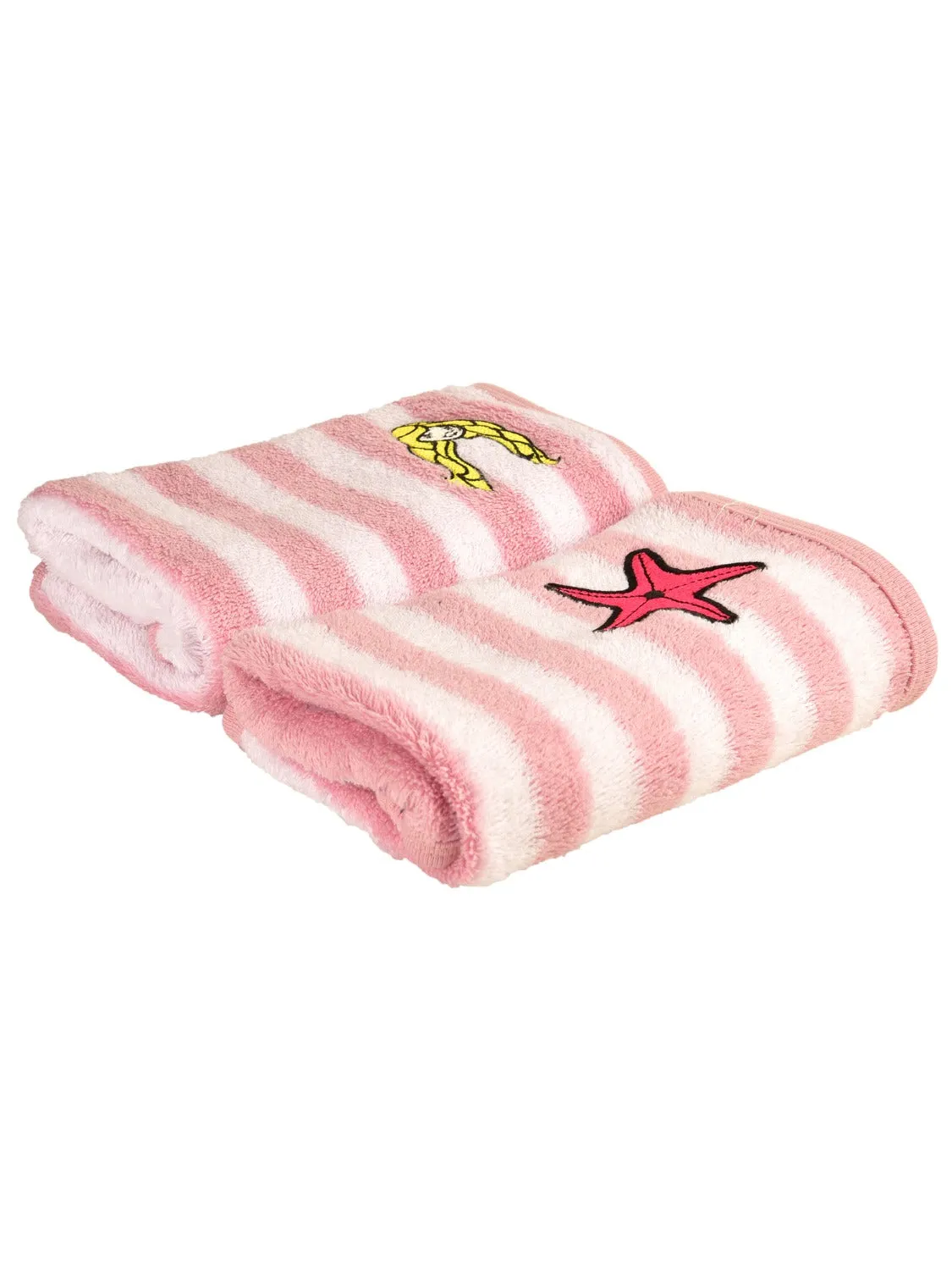 Hand Towel - Pink/White