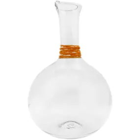 Handblown Recycled Glass Carafe