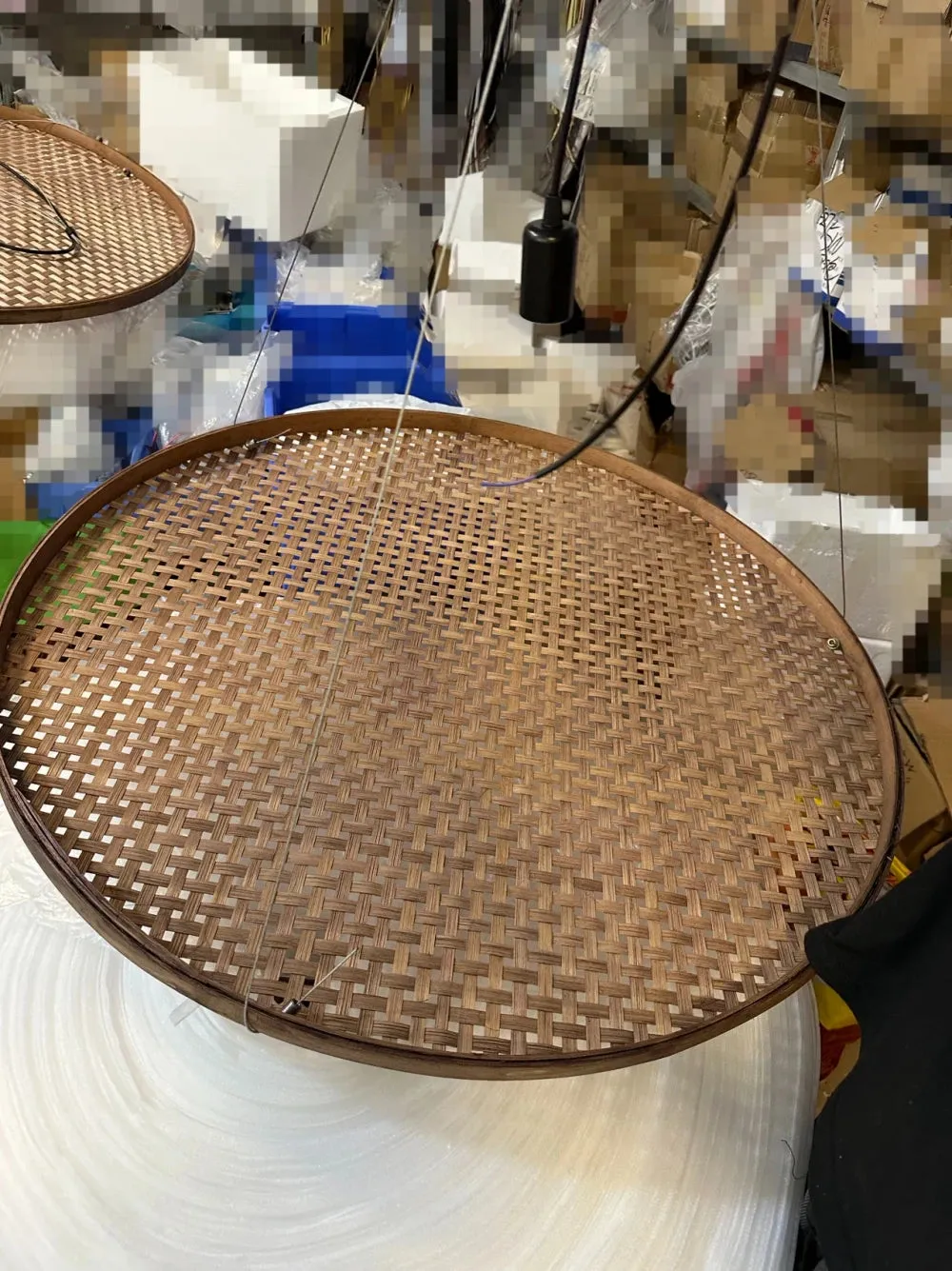 Handmade Bamboo Woven Wabi-Sabi Pendant Light