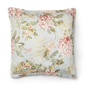 Hazelwood Green European Pillowcase by Logan and Mason Platinum