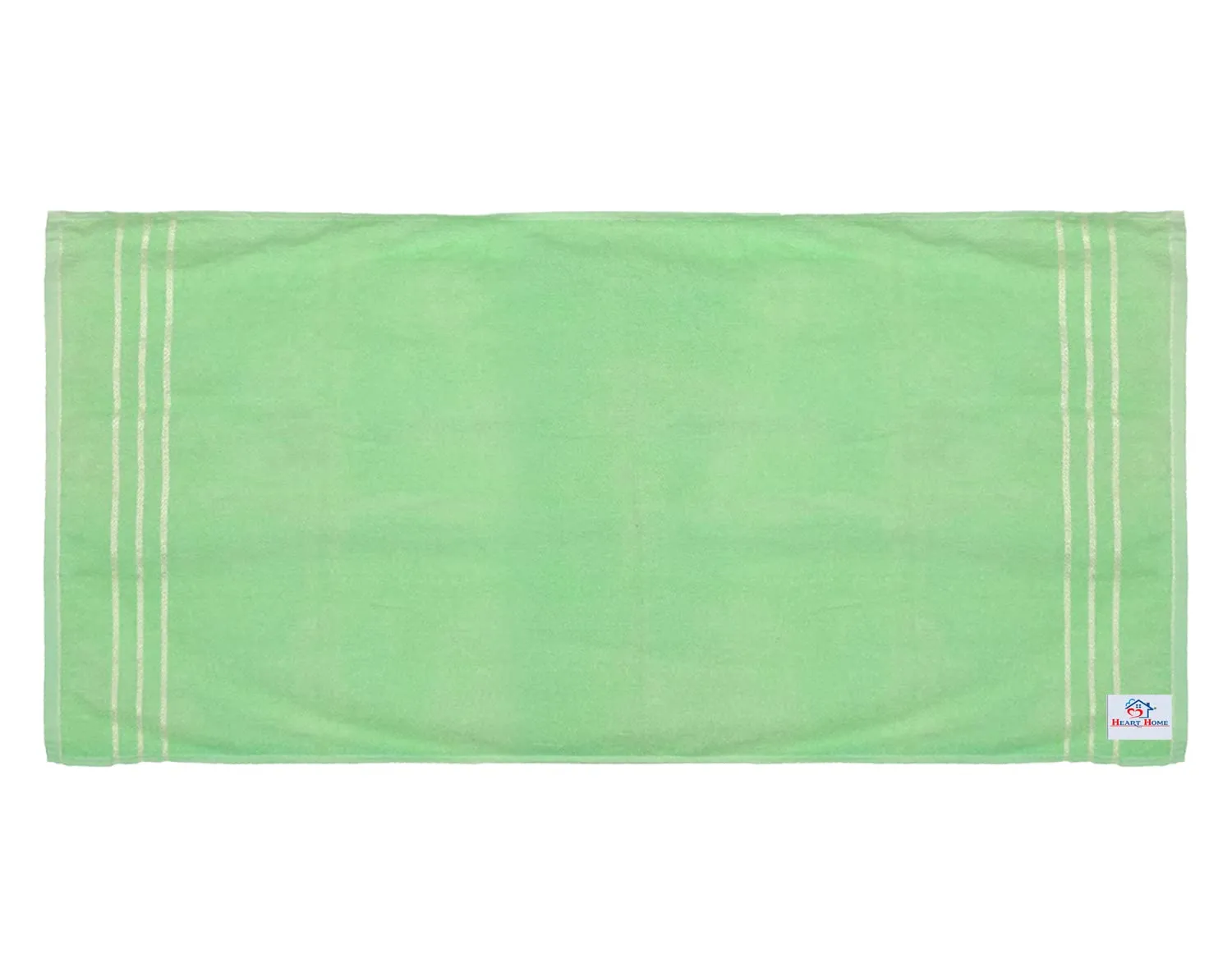 Heart Home Super Soft, Fluffy, Absorbent Cotton Baby, Kids Bath, Face Towel Perfect for Daily Use, 19"x38"- Pack of 4 (Green)