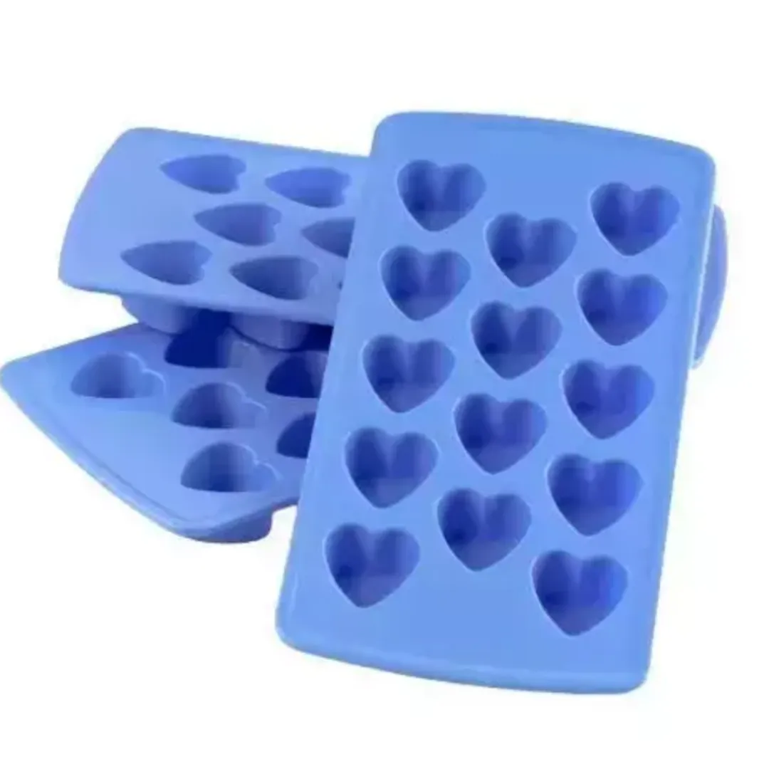 Heart Shape Ice Cube Tray, Chocolate Mould | Cool Kitchen Items [set of 2]