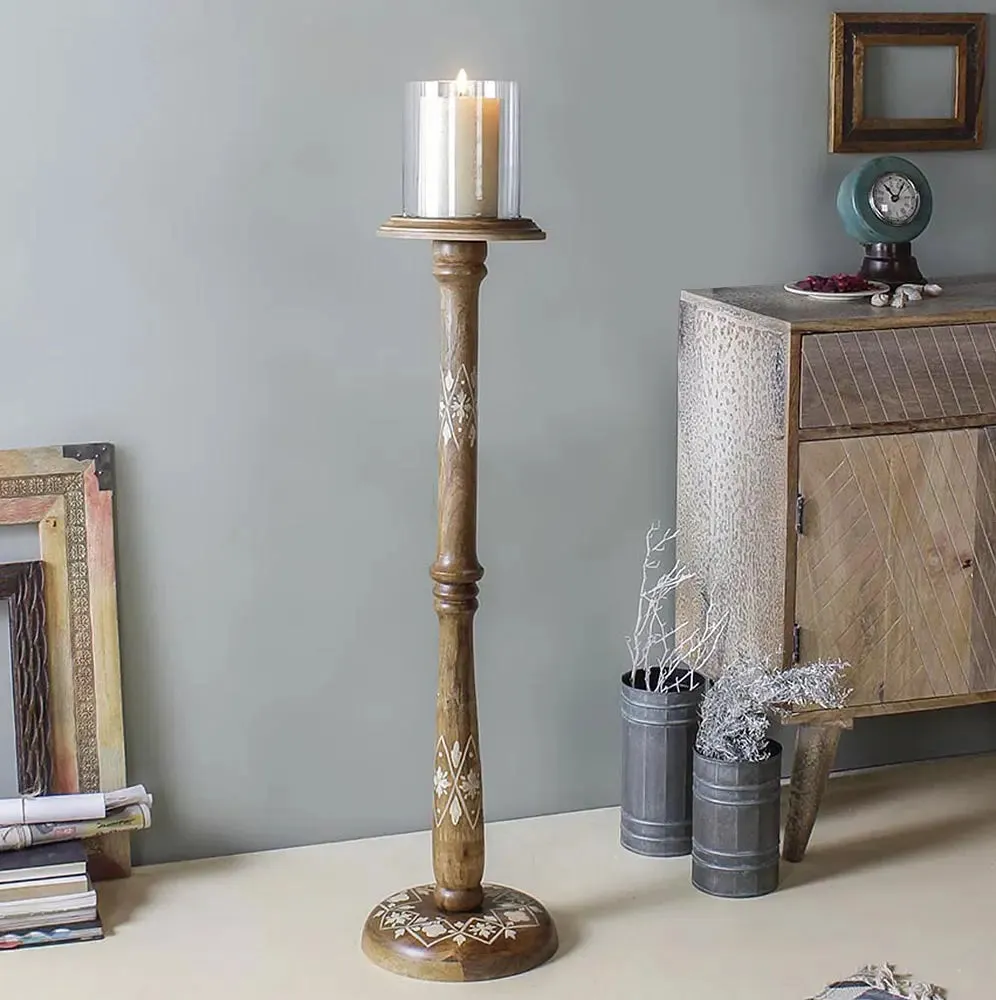 Hester Vinatge Floor Candle Stand