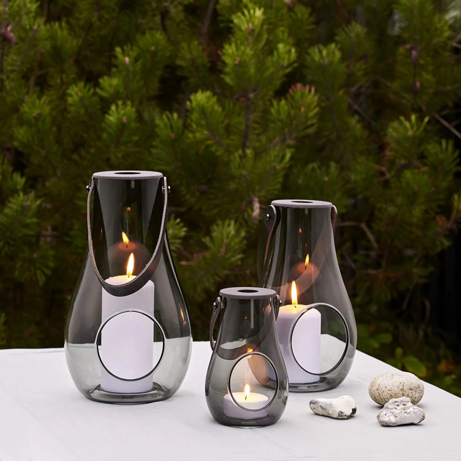 holmegaard | design with light lantern | smoke 16cm