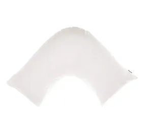 Hotel Augusta 500THC Cotton Sateen V-Shape Pillowcase White