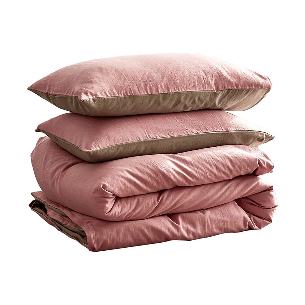 Hypoallergenic Cotton Quilt Cover Set Double - Cosy Club