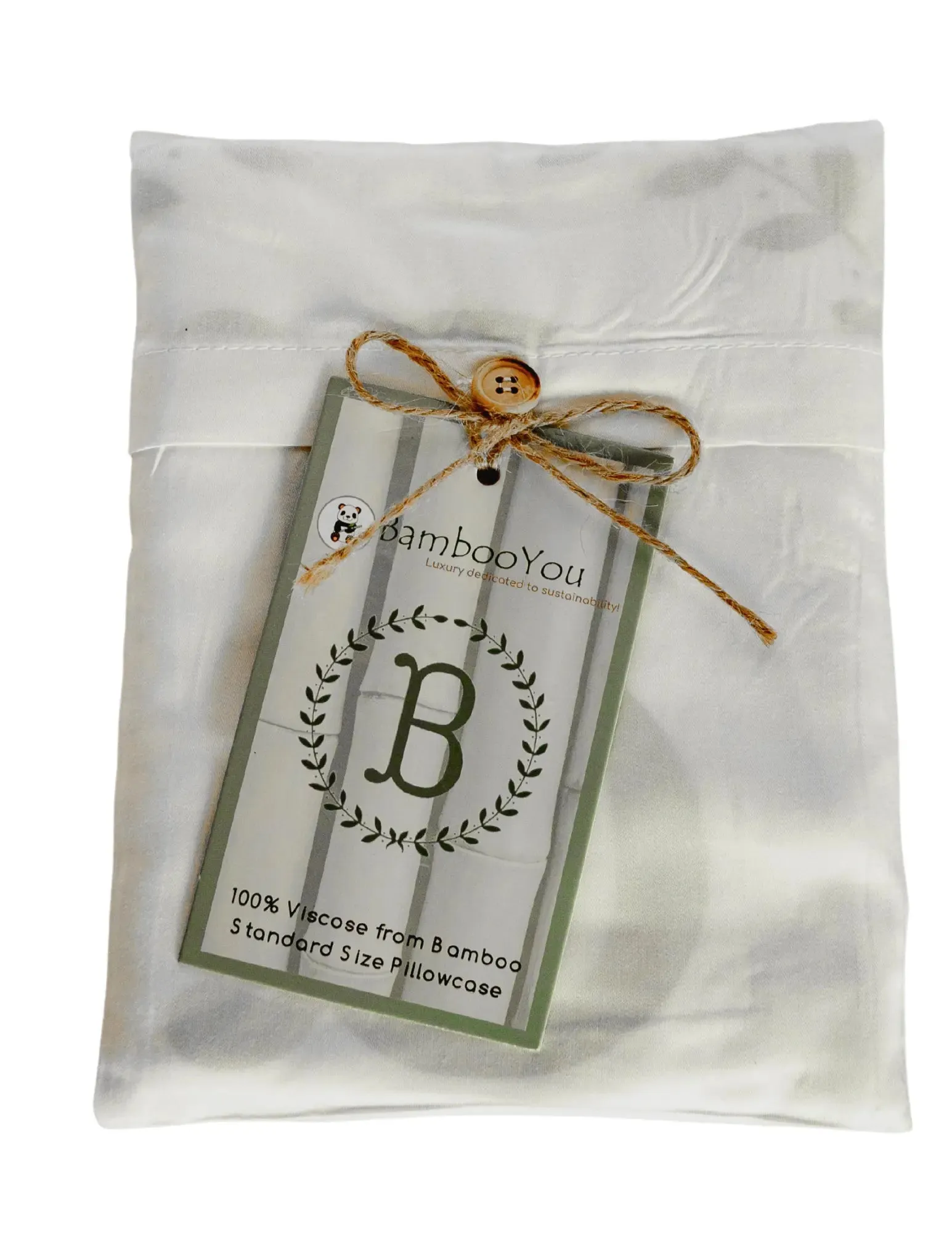 Initial "A" Luxury Bamboo Sateen Pillowcase