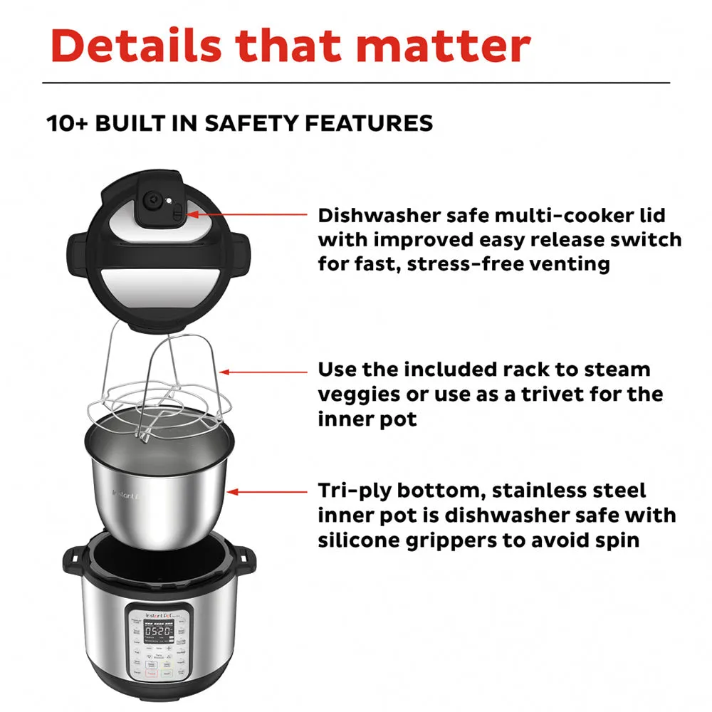 Instant Pot DUO Plus Stainless Steel Multi Cooker 8L