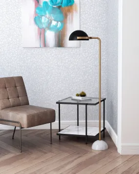 Irving Floor Lamp Black & White