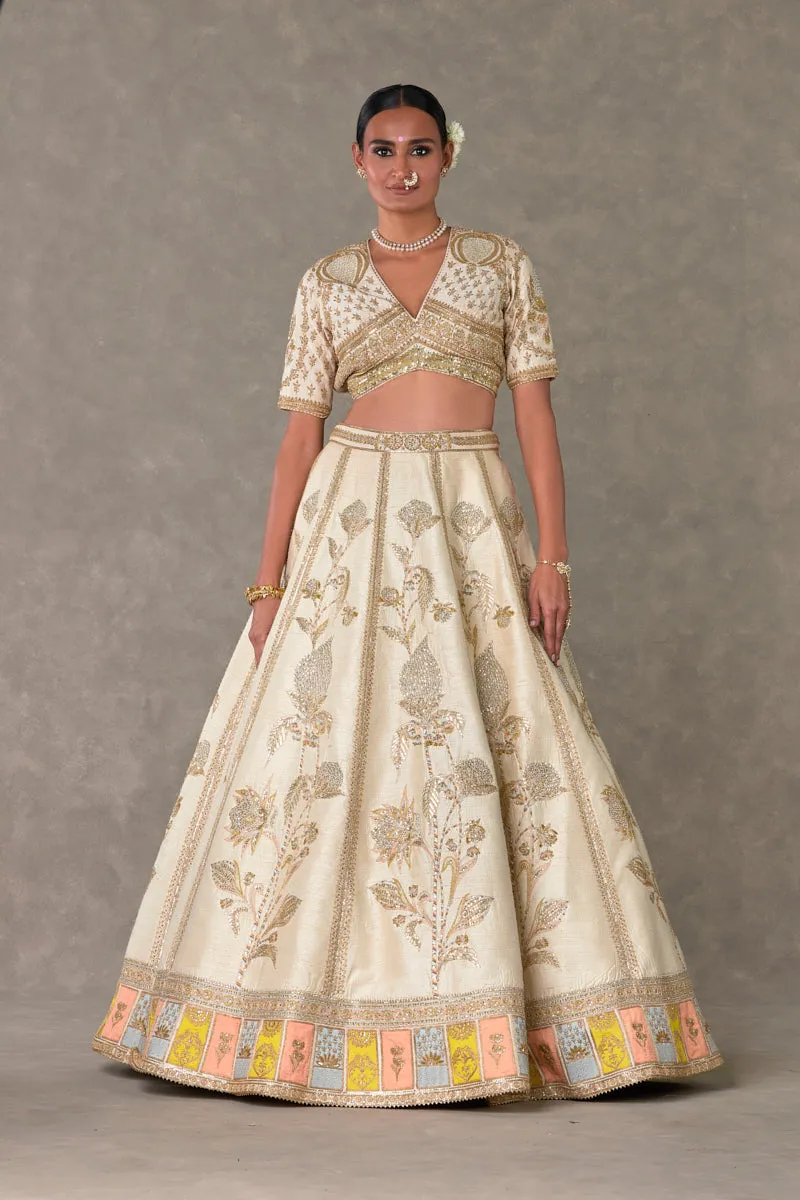 Ivory Anar-Phool Lehenga