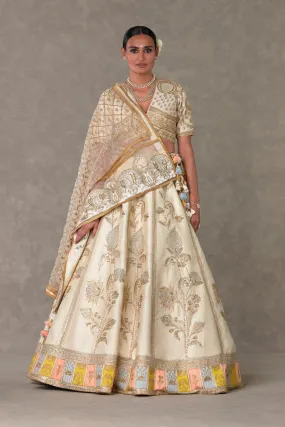 Ivory Anar-Phool Lehenga