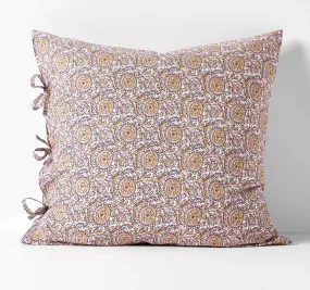 Jaipur European Pillowcase Rosewater and Merlot