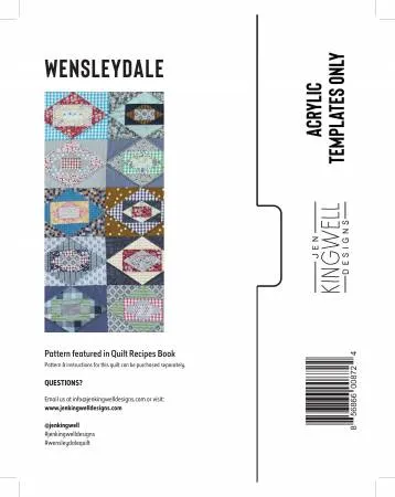 Jen Kingwell — Wensleydale (Acrylic Templates Only)