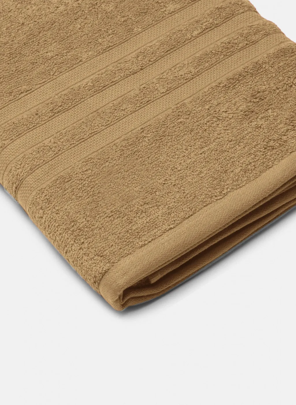 Khaki Cotton 525 GSM Bath Towel