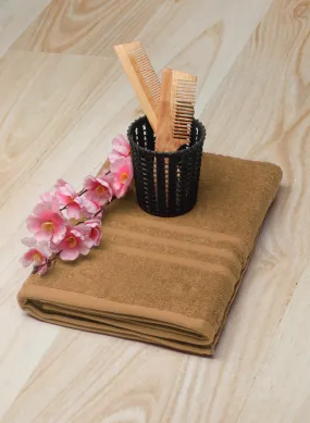 Khaki Cotton 525 GSM Bath Towel