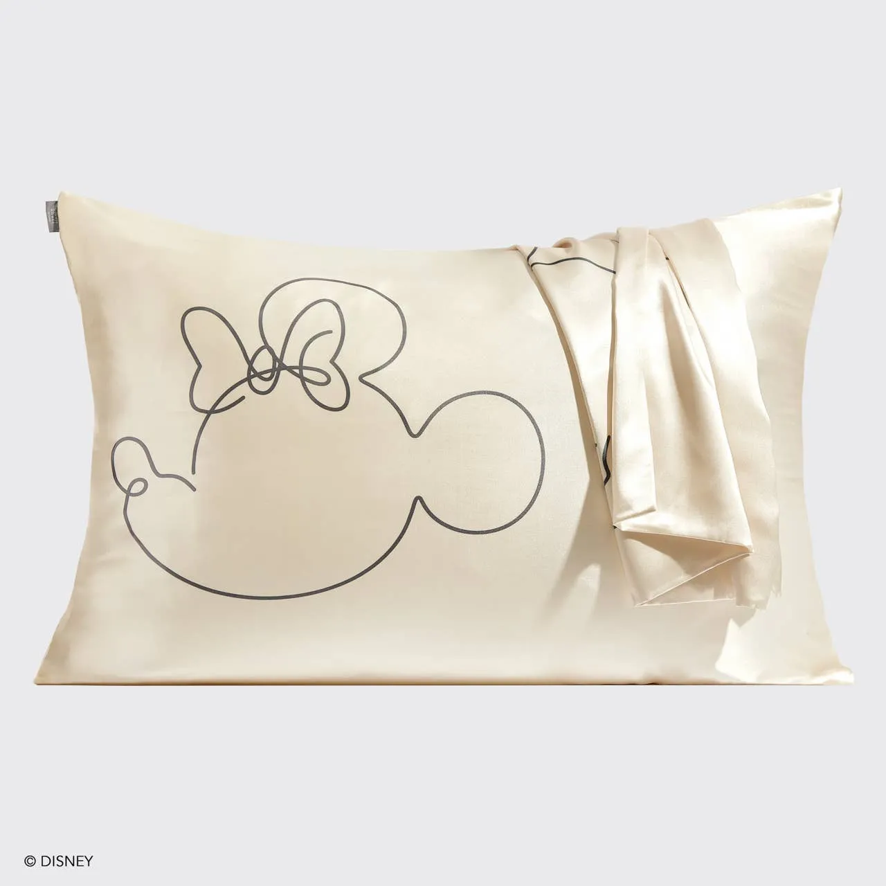 KITSCH - Kitsch & Mickey and Minnie Satin Pillowcase  Mrs.Mouse-Cream