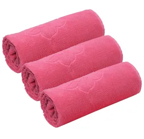 Kuber Industries 100% Cotton 3 Pieces Full Size Bath Towel 30"x60" (Pink)-CTKTC029902