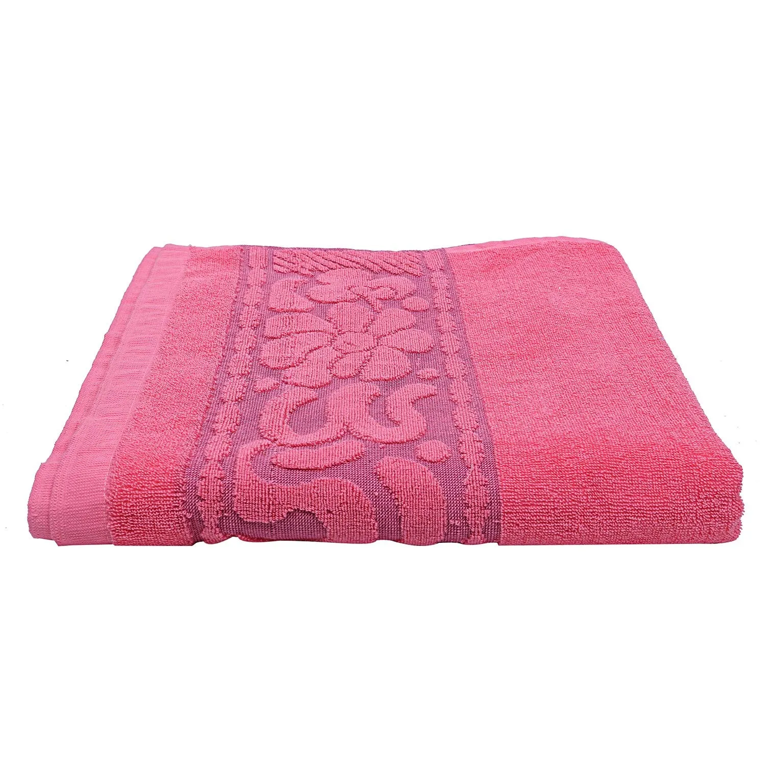 Kuber Industries 100% Cotton 3 Pieces Full Size Bath Towel 30"x60" (Pink)-CTKTC029902