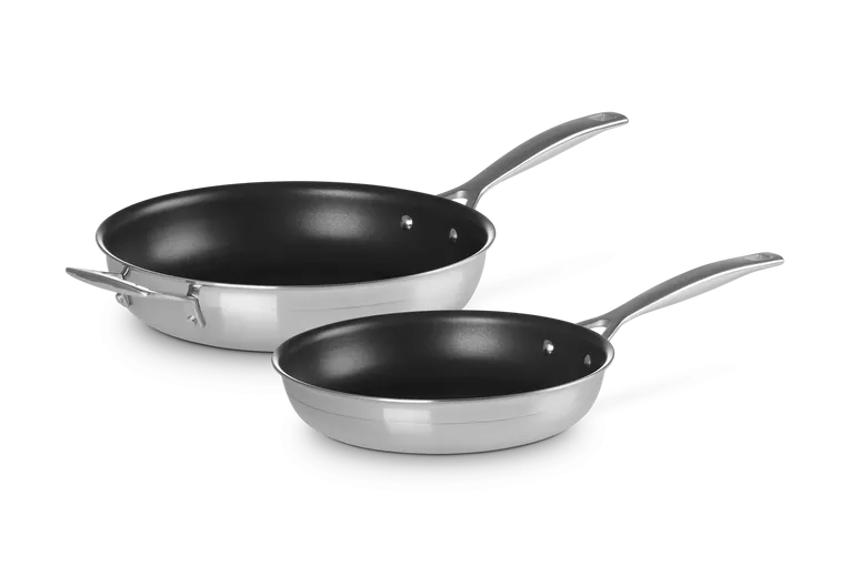 Le Creuset 3Ply Stainless Steel 2 Piece Frying Pan Set