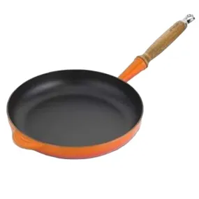 Le Creuset Classic Cast Iron Frying Pan with Wooden Handle 26cm