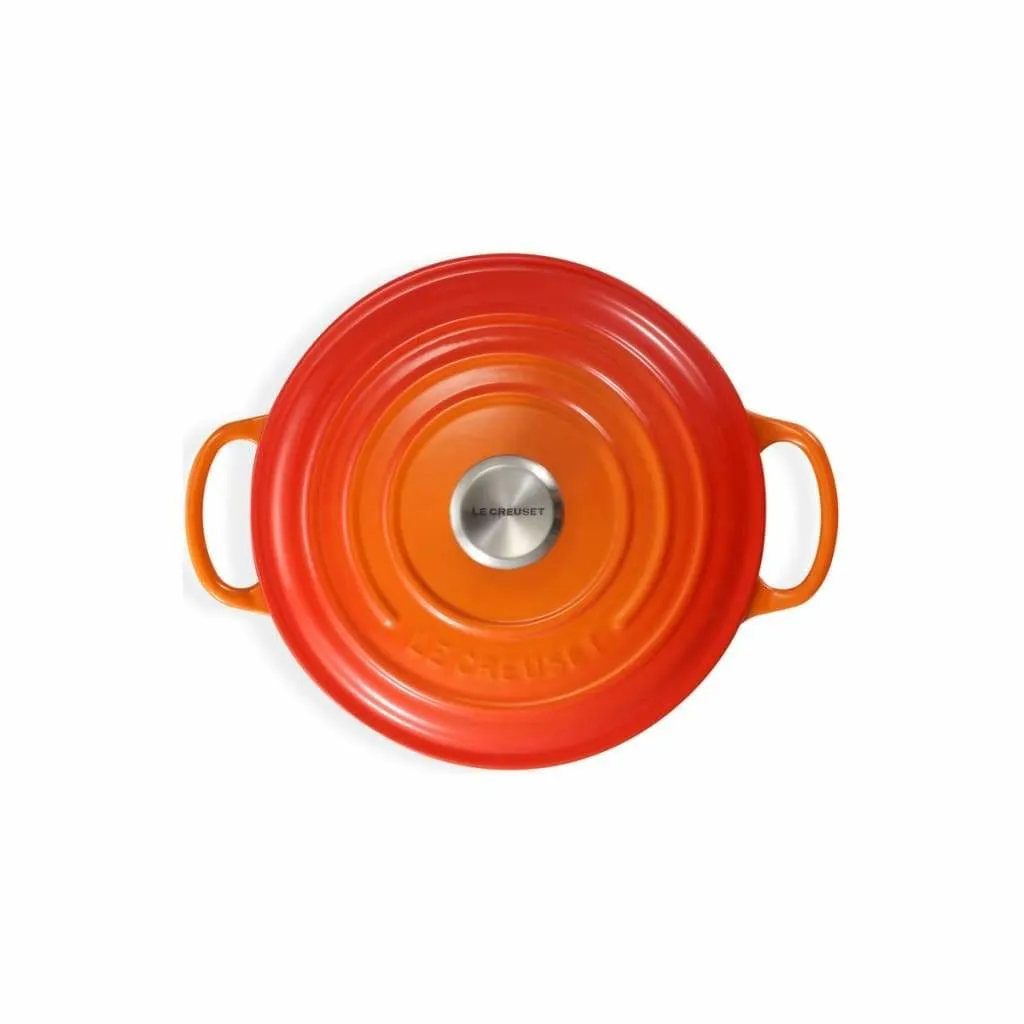 Le Creuset Signature Cast Iron Risotto Pan Volcanic 24cm