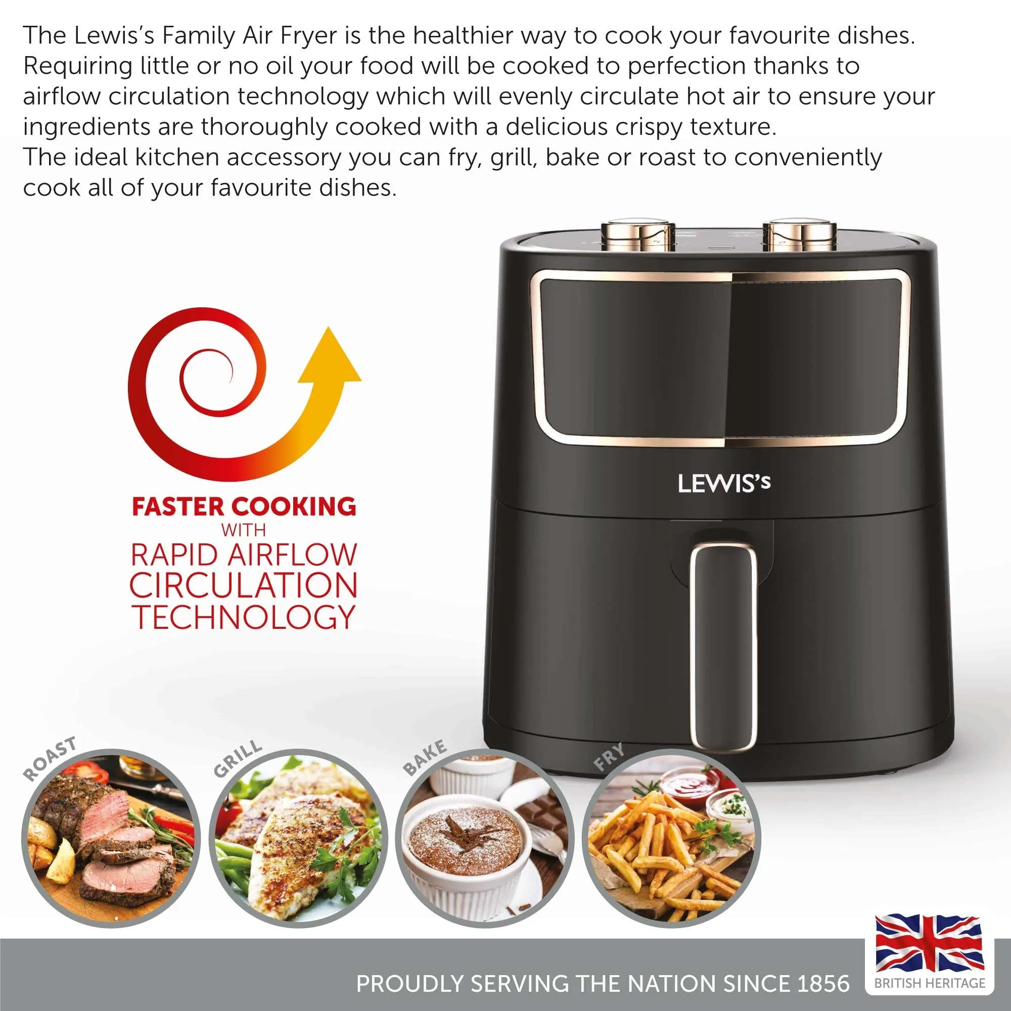 Lewis's Family Air Fryer 4.2L