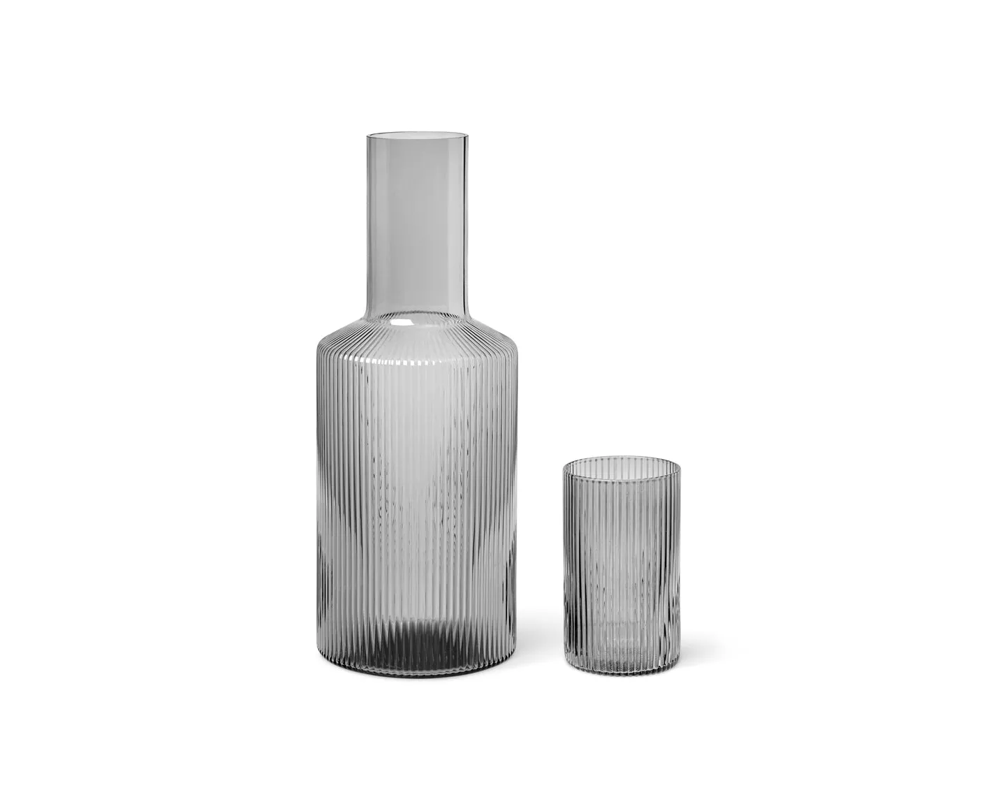 Lid for Ripple Carafe | Smoked Grey | Glass | by ferm Living