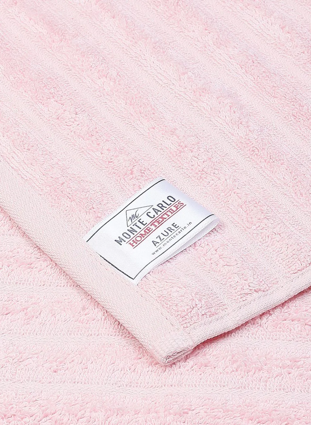 Light Pink Cotton 525 GSM Towel Set Pack of 2 (1 Bath & 1 Hand Towel)