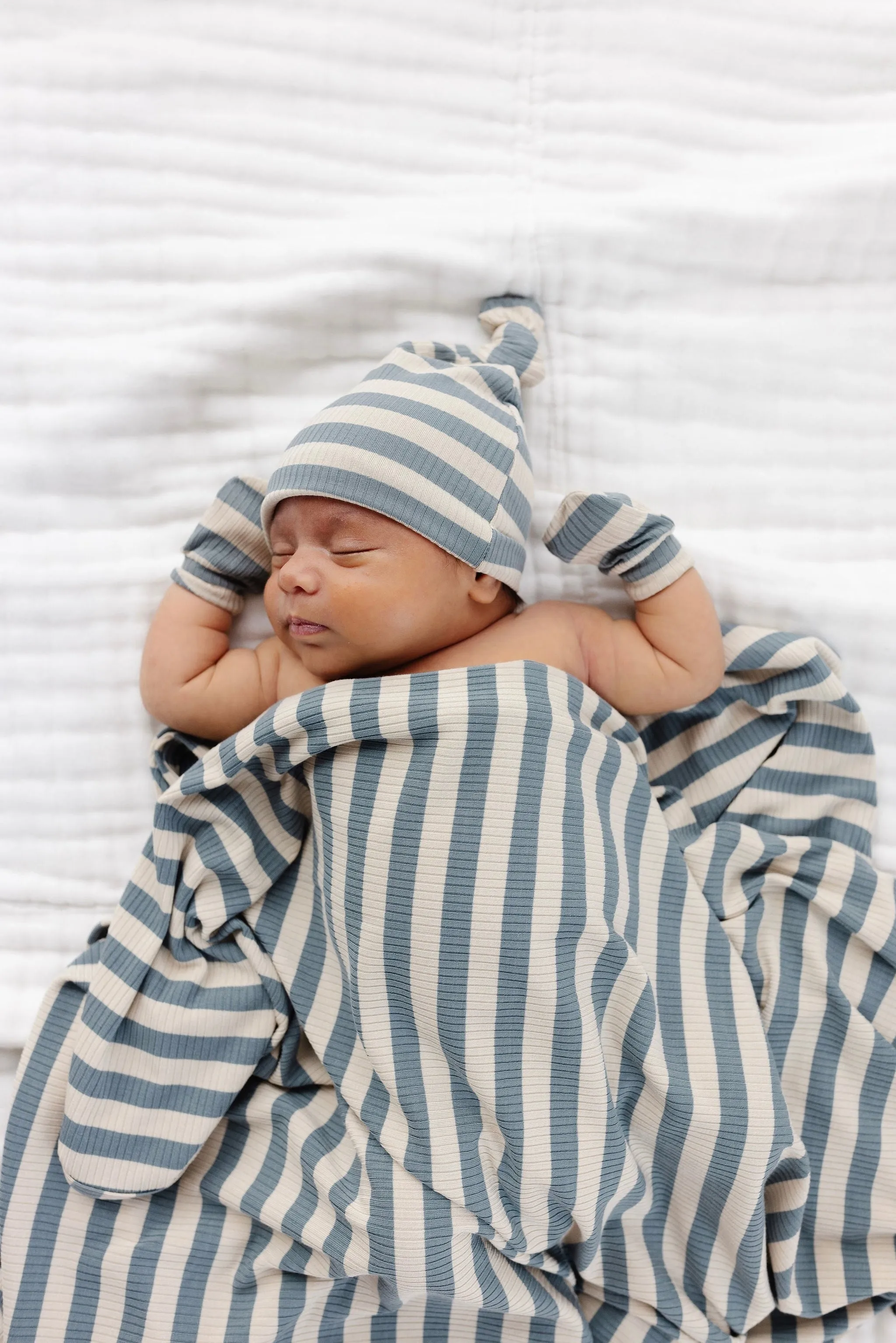 Lincoln Ribbed Swaddle Blanket