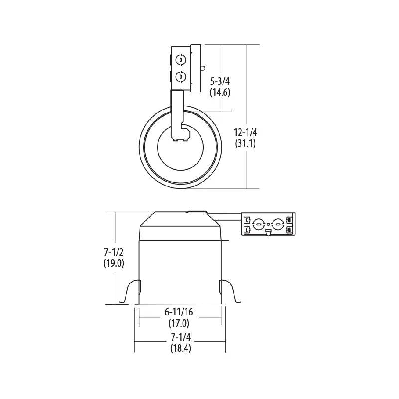 Lithonia L7XRLED T24 6" LED IC/Non-IC Remodel Housing