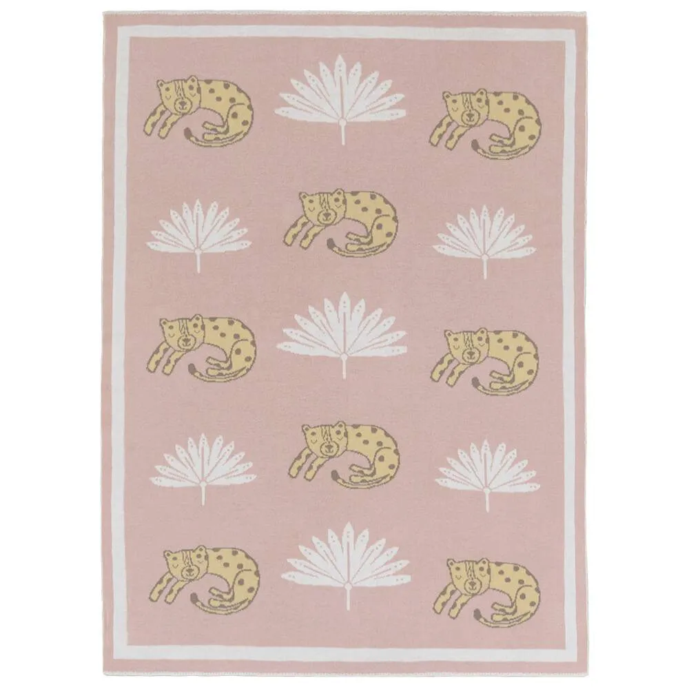 Lolli Living| 100% Cotton Knit Pram Blanket - Tropical Mia