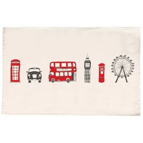 London Skyline Tea Towel by Victoria Eggs