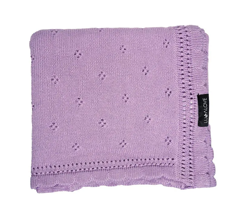 Lullalove Cellular Bamboo Baby Blanket - Daisy