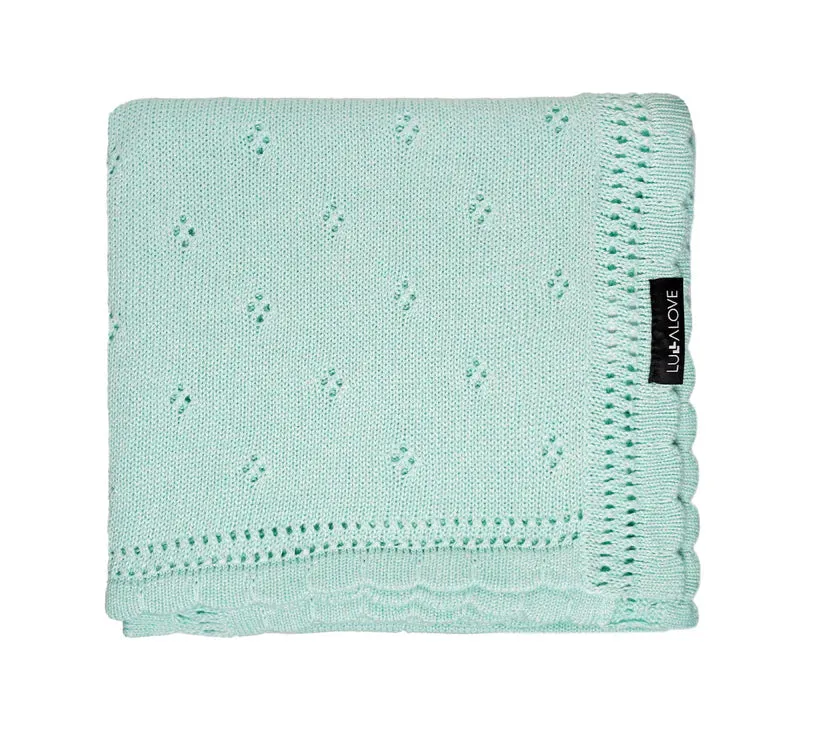 Lullalove Cellular Bamboo Baby Blanket - Daisy