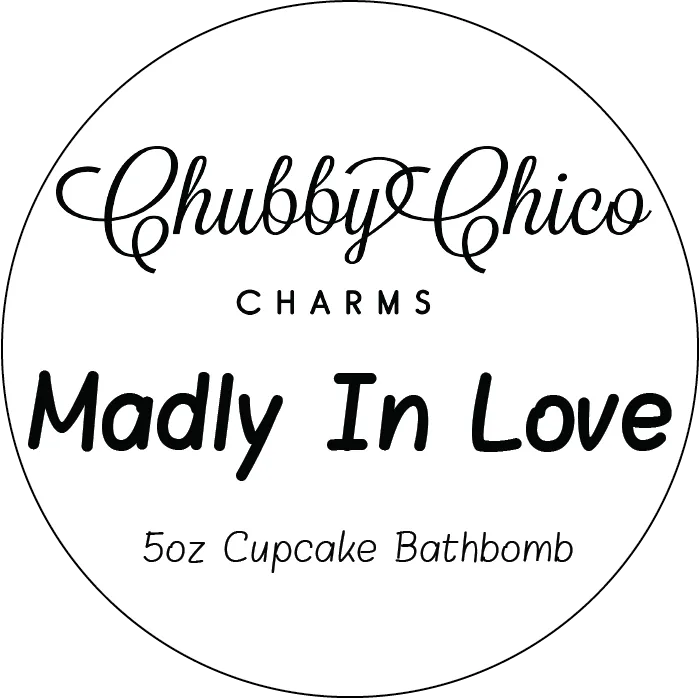 Madly In Love Rose Scented Hand Made Cupcake Bath Bomb