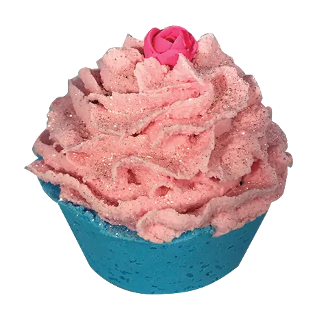 Madly In Love Rose Scented Hand Made Cupcake Bath Bomb