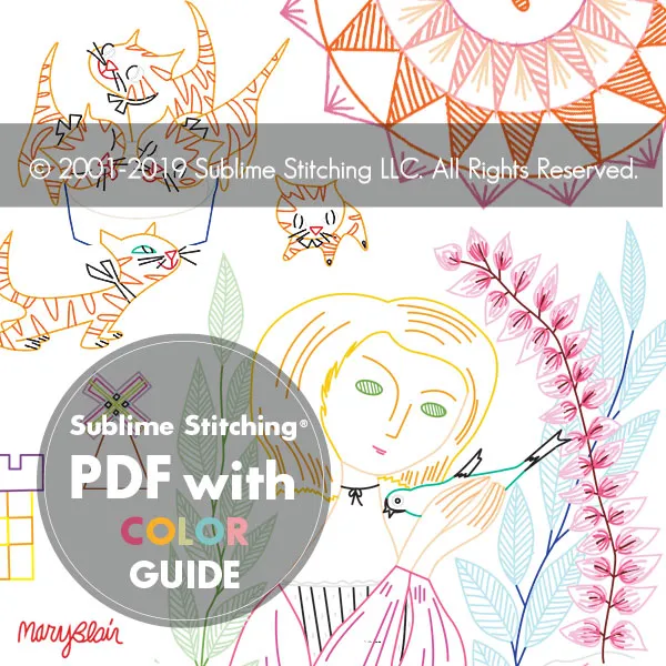 MARY BLAIR Embroidery Pattern Portfolio #3