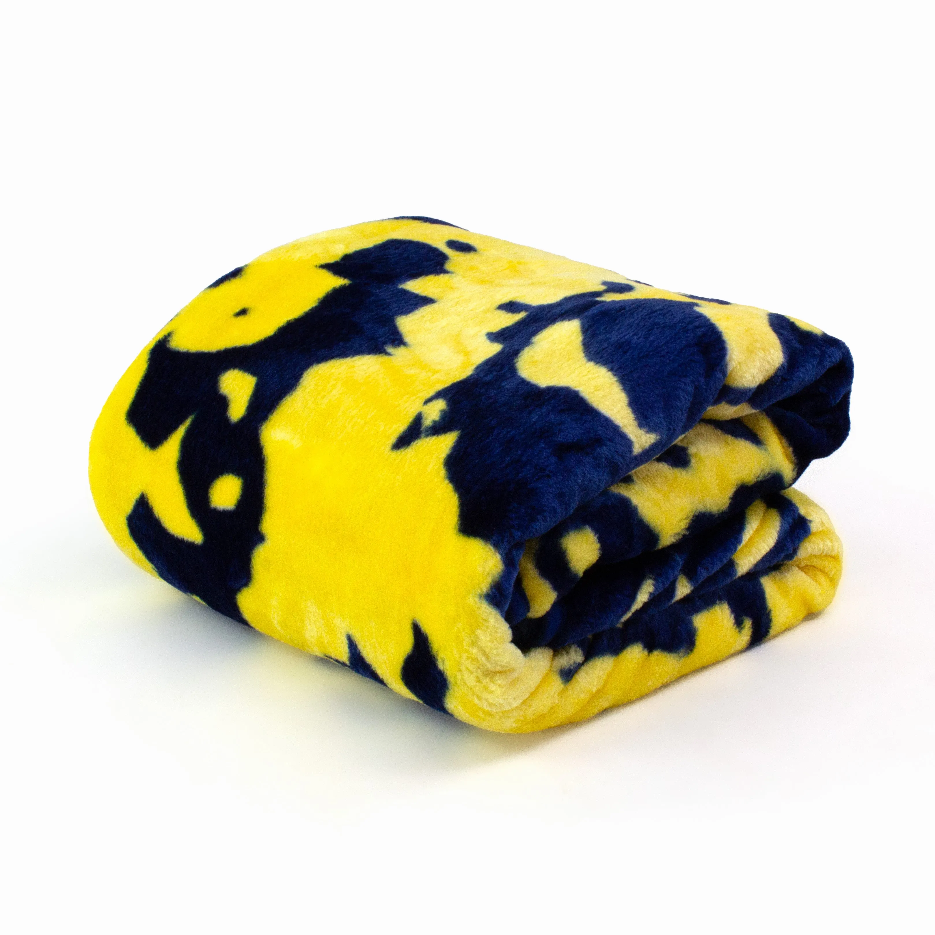 Michigan Wolverines Plush Throw Blanket, Bedspread, 86" x 63"