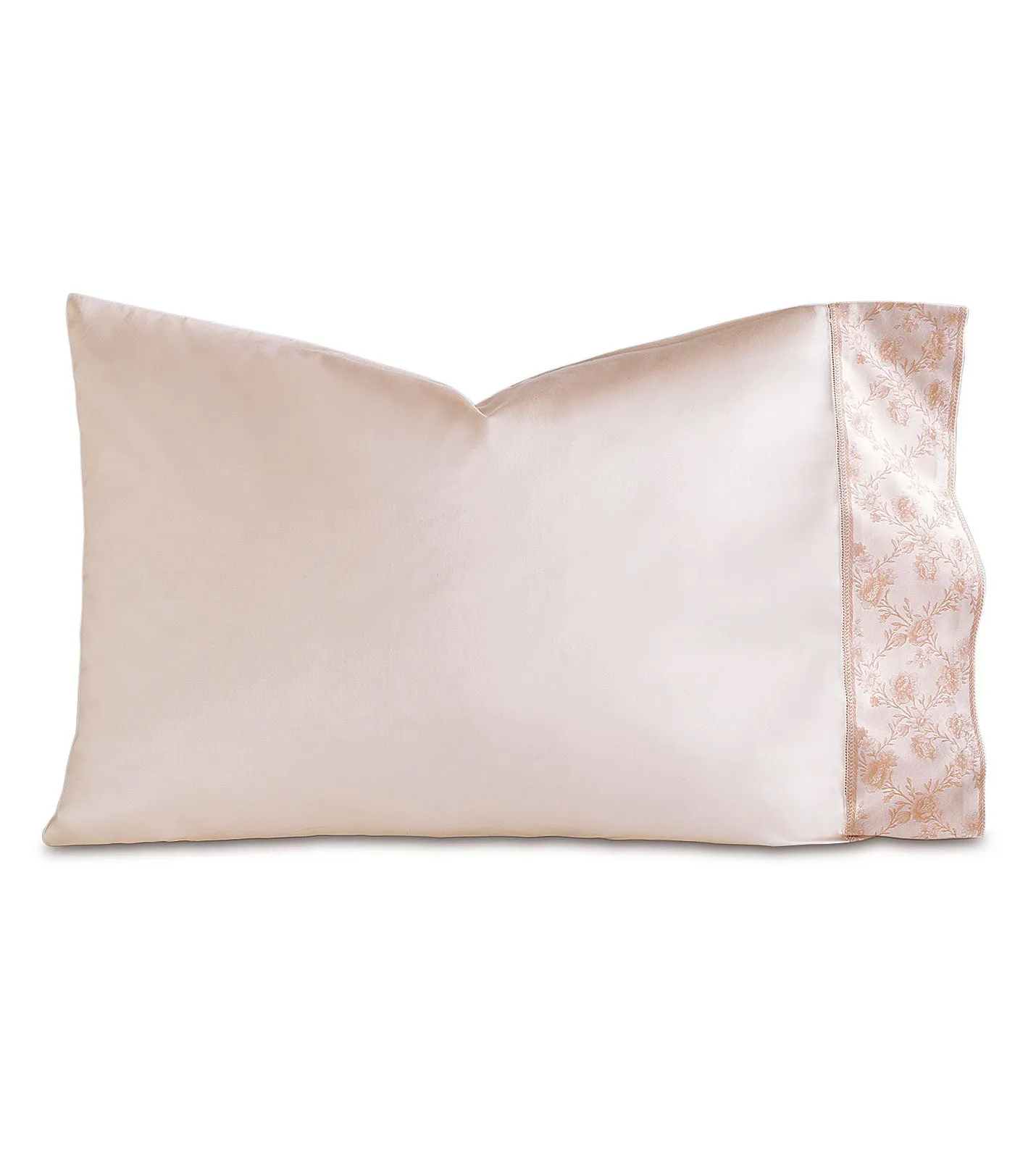 Millefleur Floral Border Pillowcase in Nectar