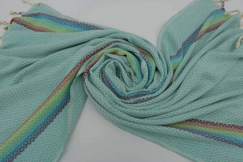 Mint Green Bay 100% Cotton Towel