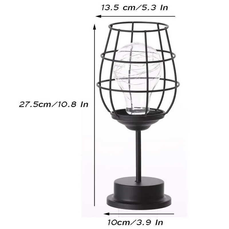 Modern Iron Basket Cage Style Night Light PB-2