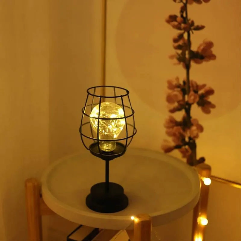 Modern Iron Basket Cage Style Night Light PB-2