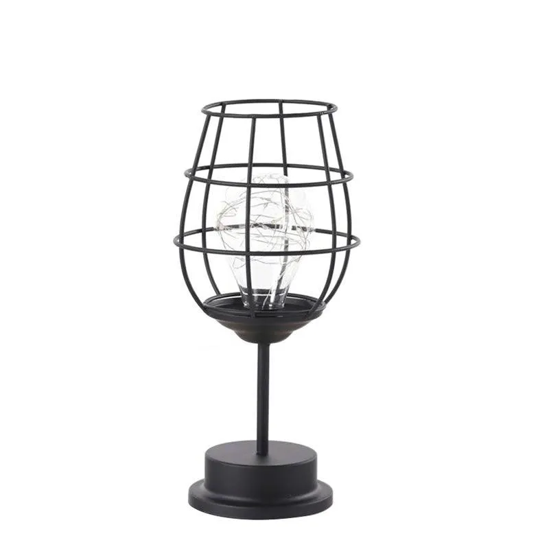 Modern Iron Basket Cage Style Night Light PB-2